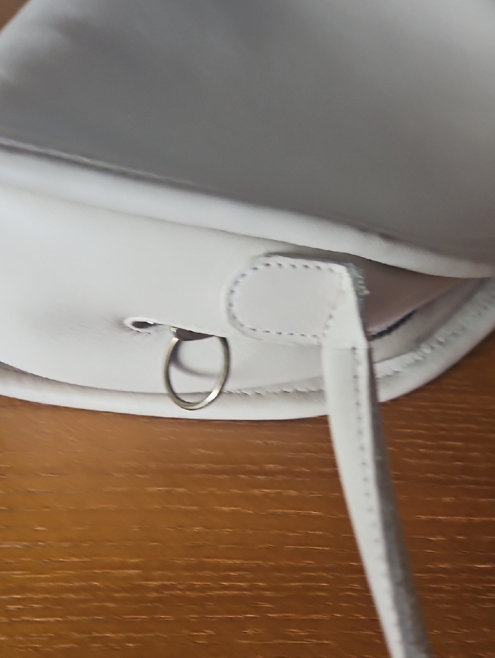 COACH Kimball Vintage Bone Leather Crossbody Bag - Minimal Half-Moon Design - Picture 9 of 10